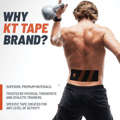 KT Tape Pro® Wide Kinesiology Tape, 4" Precut Strips