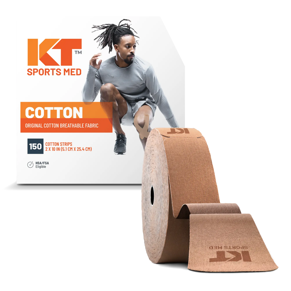 KT Tape Original Cotton 150 Strip 10" Precut