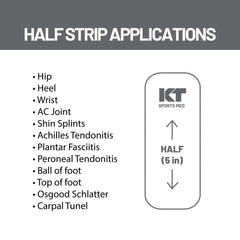 KT Tape Pro Extreme 300 Half-Strips 5" Precut