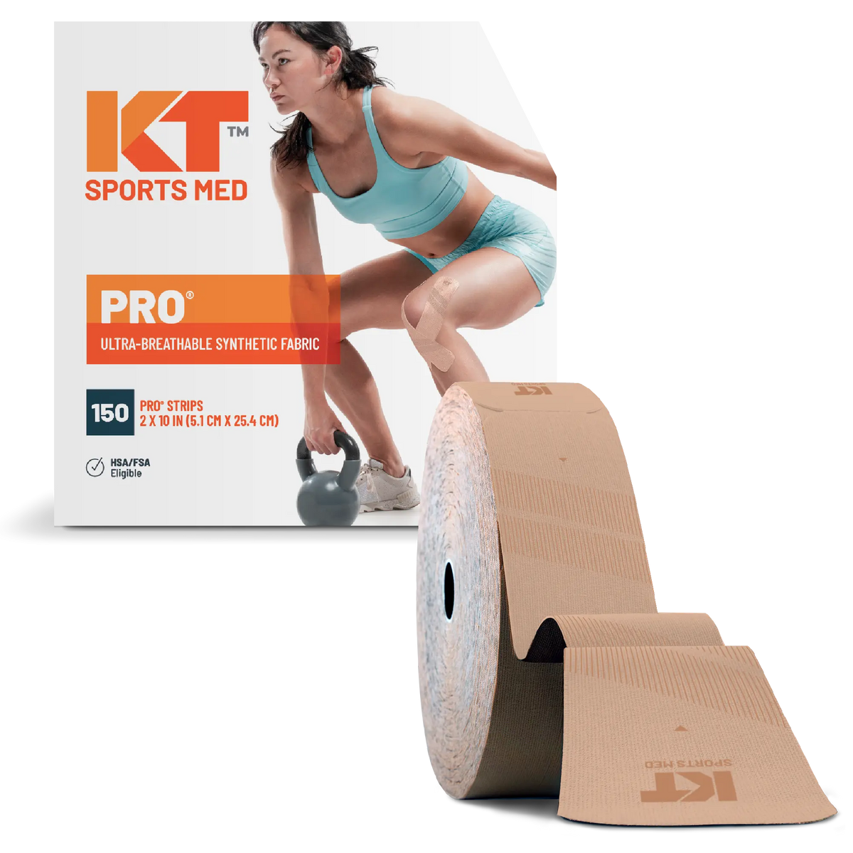 Pro Kinesiology Tape, 150 Precut 10" Strips
